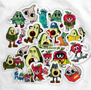 Stickers Avocado Turma